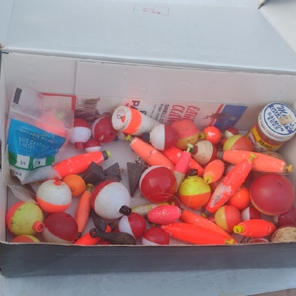 Assorted Fishing Bobbers and Floats